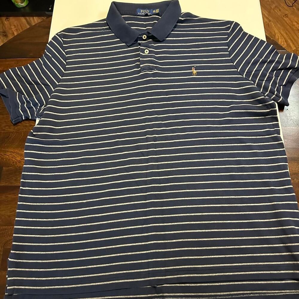 Polo-ralph-lauren Men's Navy and Blue Polo-shirts